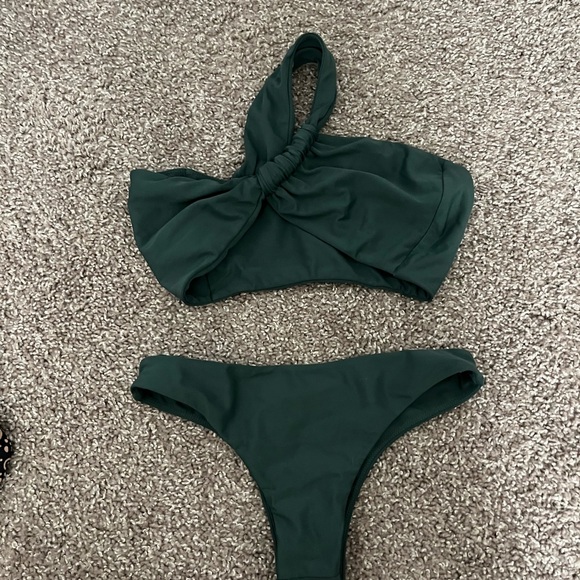 Mikoh Swim Set Papara Bottom and Razo Top in Petrol - Picture 3 of 5